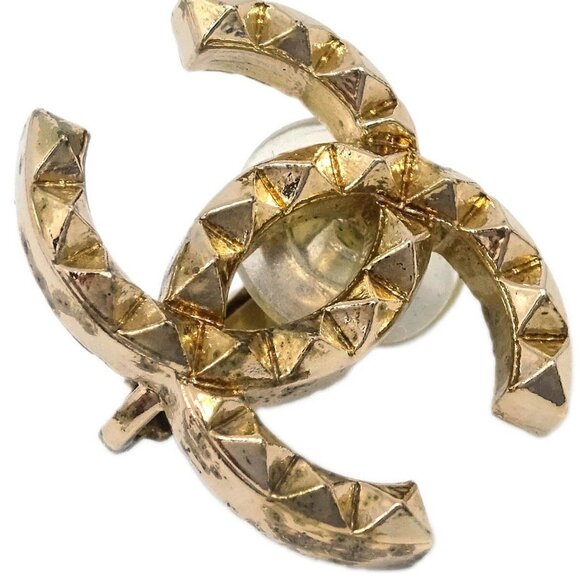 Chanel Gold CC Earrings Clip-On A17C 185855 - Picture 2 of 4